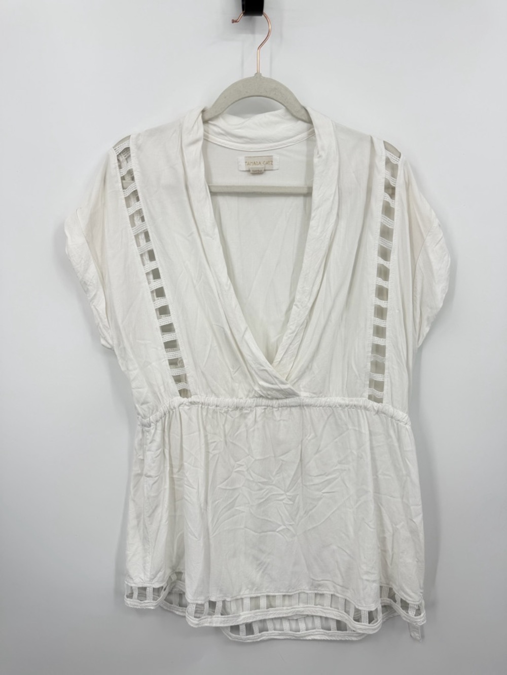 Tamara‎ Catz Dress sz S swim cover up white